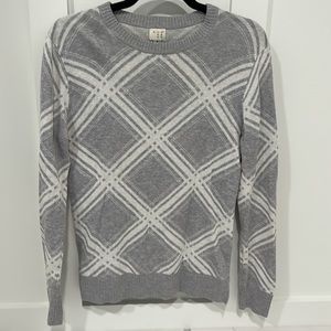A New Day grey and white patterned sweater